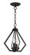 Prism 2 Light 11 inch Bronze Convertible Mini Chandelier/Ceiling Mount Ceiling Light