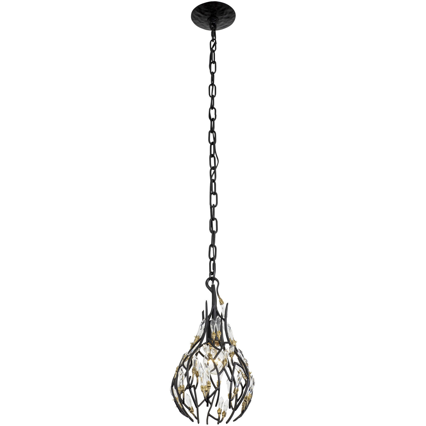 Bask 1 Light 8 inch Matte Black Mini Pendant Ceiling Light