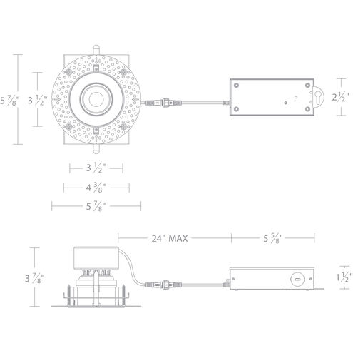 Kenric LED White Complete Kit Recessed Lighting