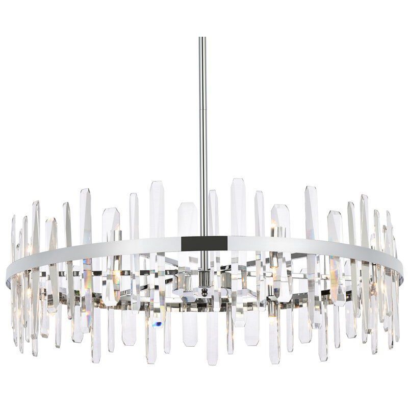 Serena 16 Light 36 inch Chrome Chandelier Ceiling Light