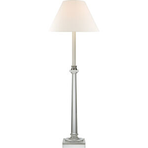 Chapman & Myers Swedish Column 34 inch 60.00 watt Crystal Buffet Lamp Portable Light in Linen