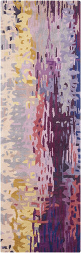 Banshee 96 X 30 inch Burgundy Rug in 2.5 x 8, Runner