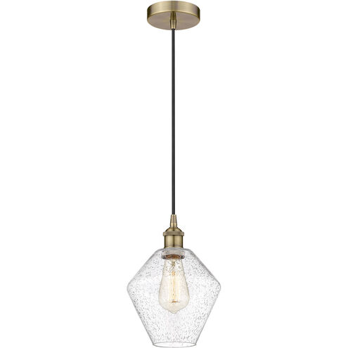 Edison Cindyrella 1 Light 8 inch Antique Brass Mini Pendant Ceiling Light