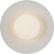 Cruz LED 15 inch Metal - Black and White Flush Mount Ceiling Light in Spun Aluminum Shade