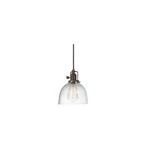 Union Square 1 Light 7 inch Oil Rubbed Bronze Pendant Ceiling Light in Seeded, S5