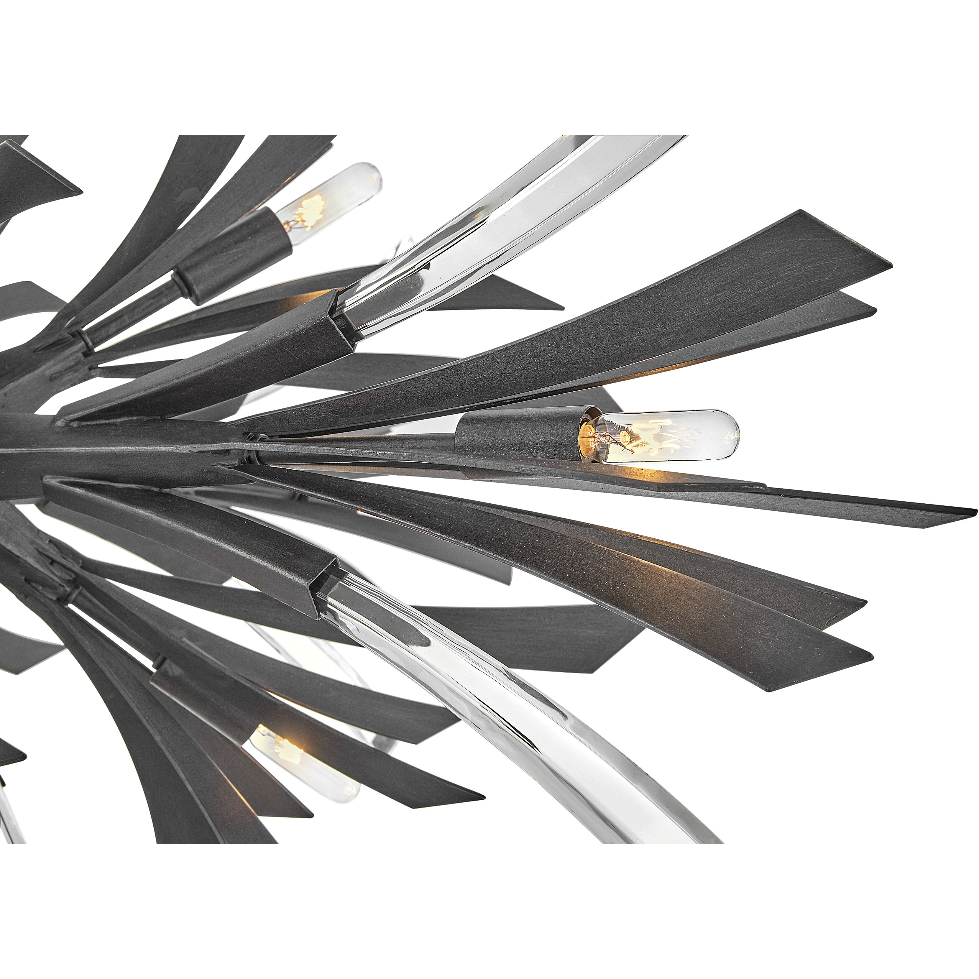 Vida LED 36 inch Brushed Graphite Chandelier Ceiling Light