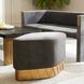 Duvall 19.5 inch Slate Grey Ottoman