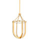 Tournu LED 11.5 inch Aged Brass Indoor Lantern Ceiling Light