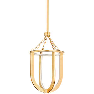Tournu LED 11.5 inch Aged Brass Indoor Lantern Ceiling Light