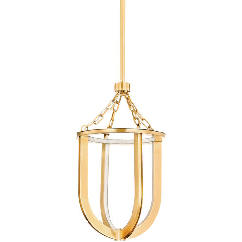 Tournu LED 11.5 inch Aged Brass Indoor Lantern Ceiling Light