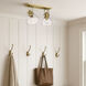 Hines 2 Light 18 inch Brushed Champagne Bronze Semi-flush Ceiling Light