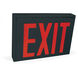 Architectural 1 Light Black Exit / Emergency Ceiling Light in Red / Black