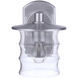 Canon Outdoor Wall Mount in Satin Aluminum, Small