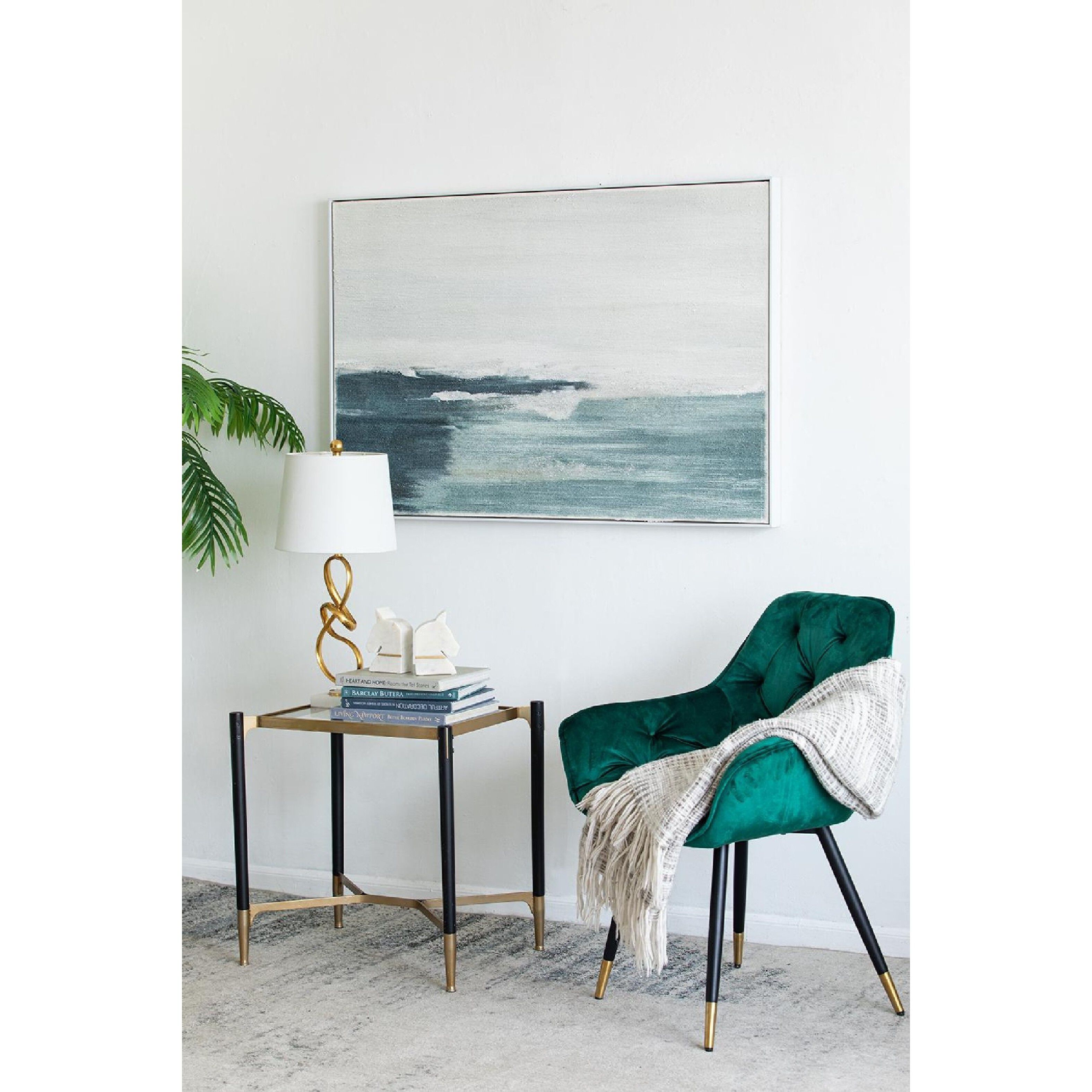 Abstract Blue/White Wall Art