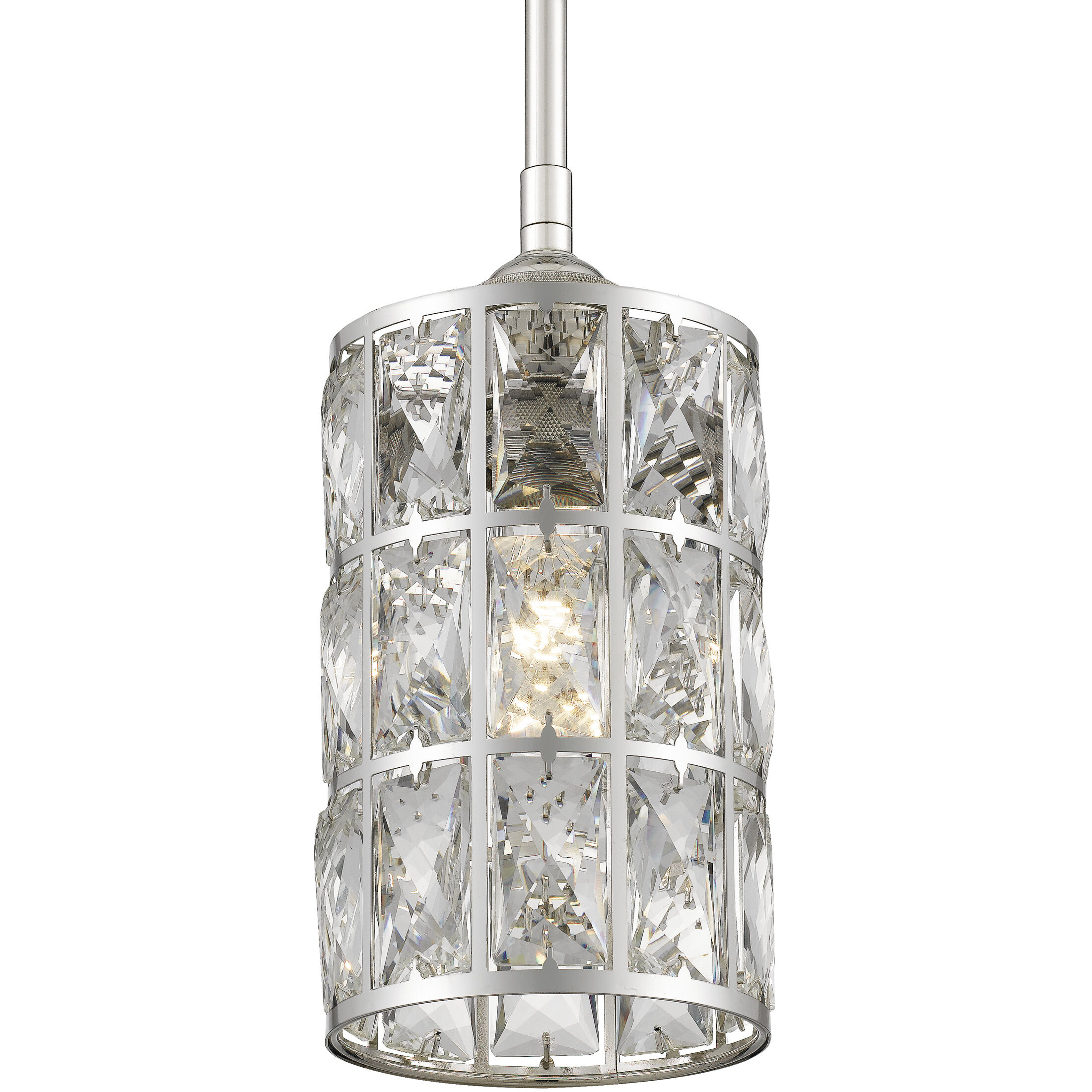 Oliver 1 Light 5 inch Polished Nickel Mini Pendant Ceiling Light