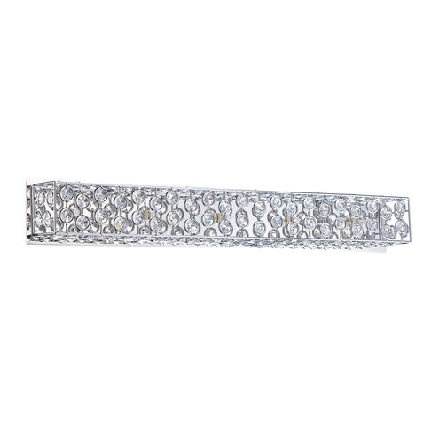 Palazzo 5 Light 30 inch Chrome Vanity Light Wall Light