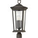 Bromley 3 Light 22.75 inch Oil Rubbed Bronze Outdoor Post Mount Lantern in Non-LED