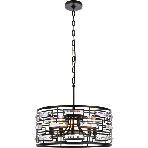 Kennedy 5 Light 19 inch Black Pendant Ceiling Light