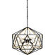 Marcia 8 Light 24 inch Matte Black/French Gold Pendant Ceiling Light