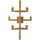 Andre 7 Light 16 inch Brass Wall Sconce Wall Light