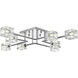 Lyra 8 Light 32 inch Chrome Flush Mount Ceiling Light