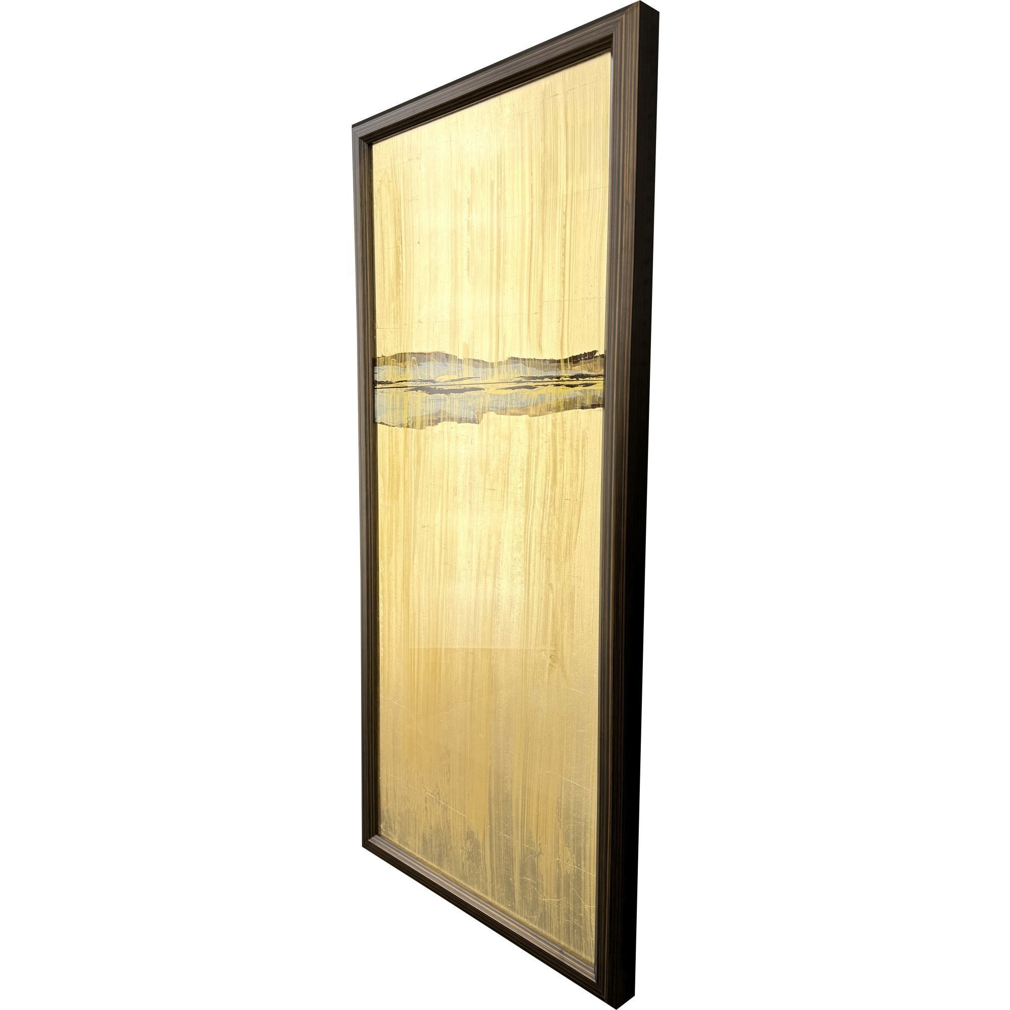 Golden Sunrise Multi and Brown and Metallic and Rust Framed Art, The Studio