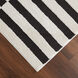 Optika 130 X 94 inch Black/White Rug in 8 x 11