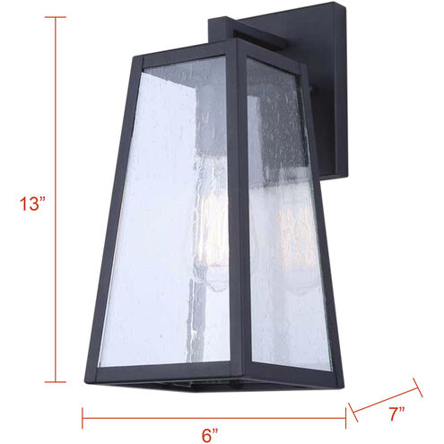 Coralea 1 Light 13 inch Sand Black Outdoor Wall Lantern