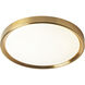 Frida LED 15.75 inch Aged Brass Flush Mount Ceiling Light