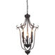 Maddy 6 Light 16 inch Oil Rubbed Brown Up Chandelier Ceiling Light