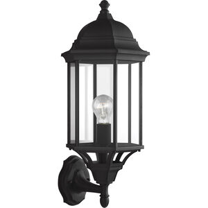 Sevier 1 Light 21.75 inch Black Outdoor Wall Lantern, Large