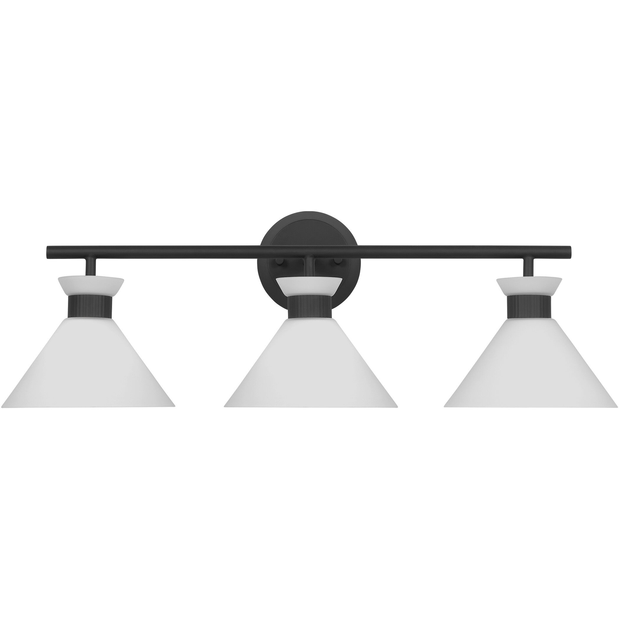 Drew & Jonathan Belcarra 3 Light 27 inch Midnight Black Wall Bath Fixture Wall Light