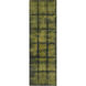 Cruise 96 X 30 inch Green and Black Runner, Wool