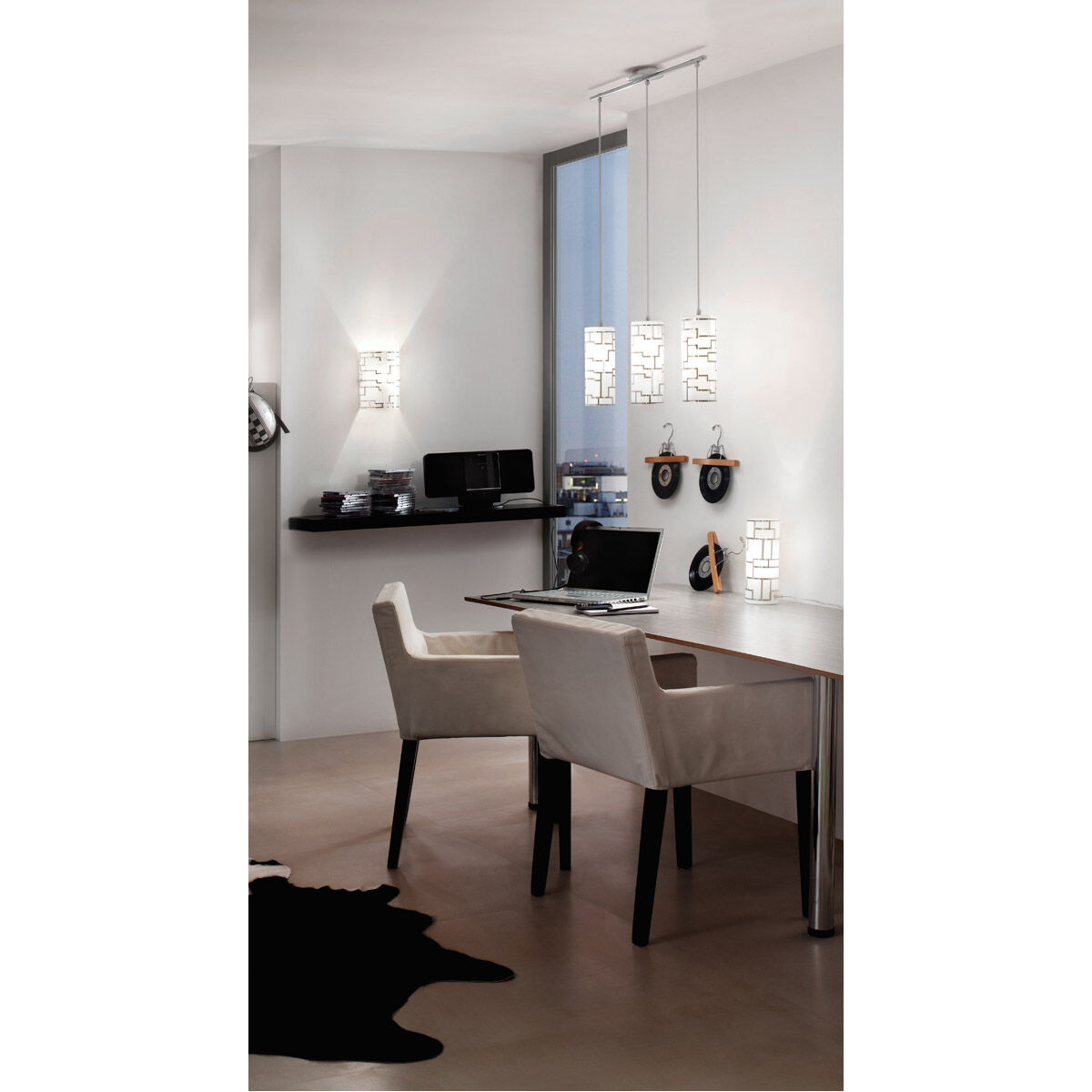 Bayman 3 Light 28.15 inch Chrome Island Trestle Light Ceiling Light