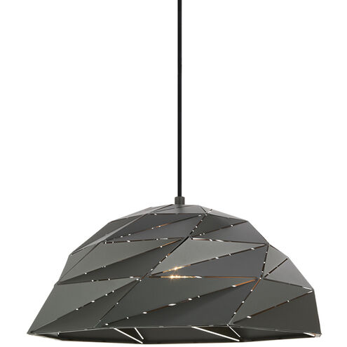 Riku 1 Light 19 inch Dark Grey Pendant Ceiling Light