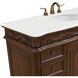 Bordeaux 48 X 22 X 36 inch Brown Vanity Sink Set