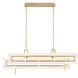 Inizio Linear Chandelier Ceiling Light in Gold