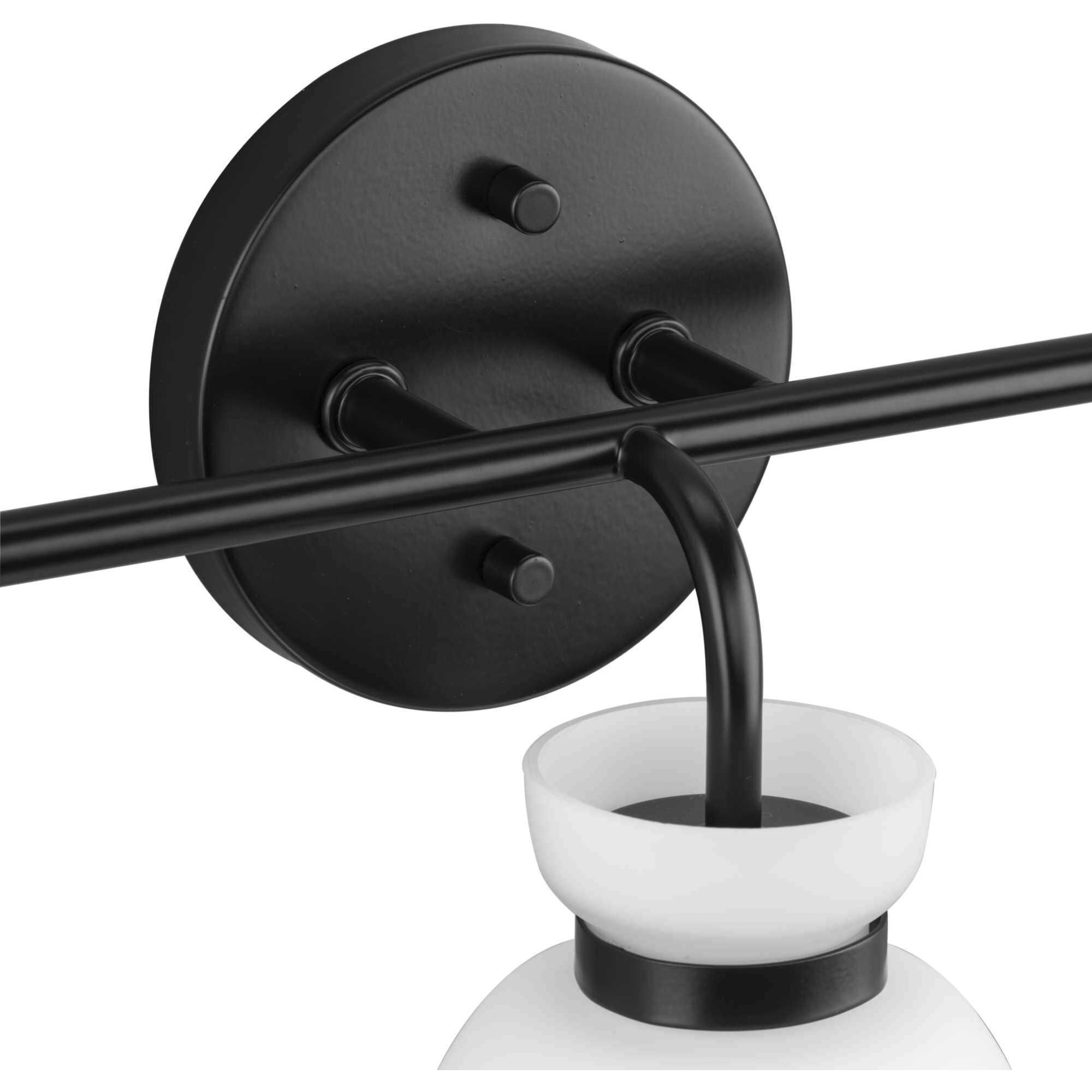 Lexie 3 Light 22 inch Matte Black Bathroom Vanity Light Wall Light