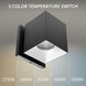 Zoron LED 4.25 inch Black and Haze Outdoor Wall Lighting in Black/Haze