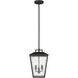 Drew & Jonathan Kennewick 2 Light 9 inch Textured Black Outdoor Pendant Lantern, Medium