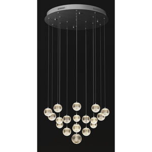 Meissa LED 29.53 inch Chrome Chandelier Ceiling Light