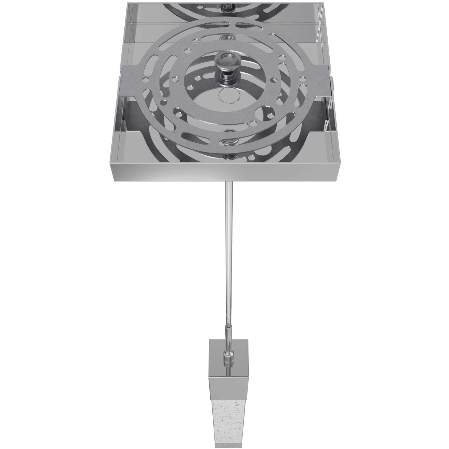 Original Glacier Avenue LED 2 inch Polished Chrome Pendant Ceiling Light in Bubbled
