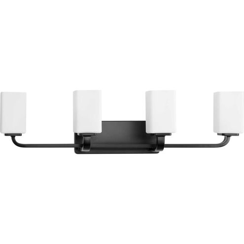 Cowan 4 Light 34 inch Matte Black Bath Vanity Wall Light