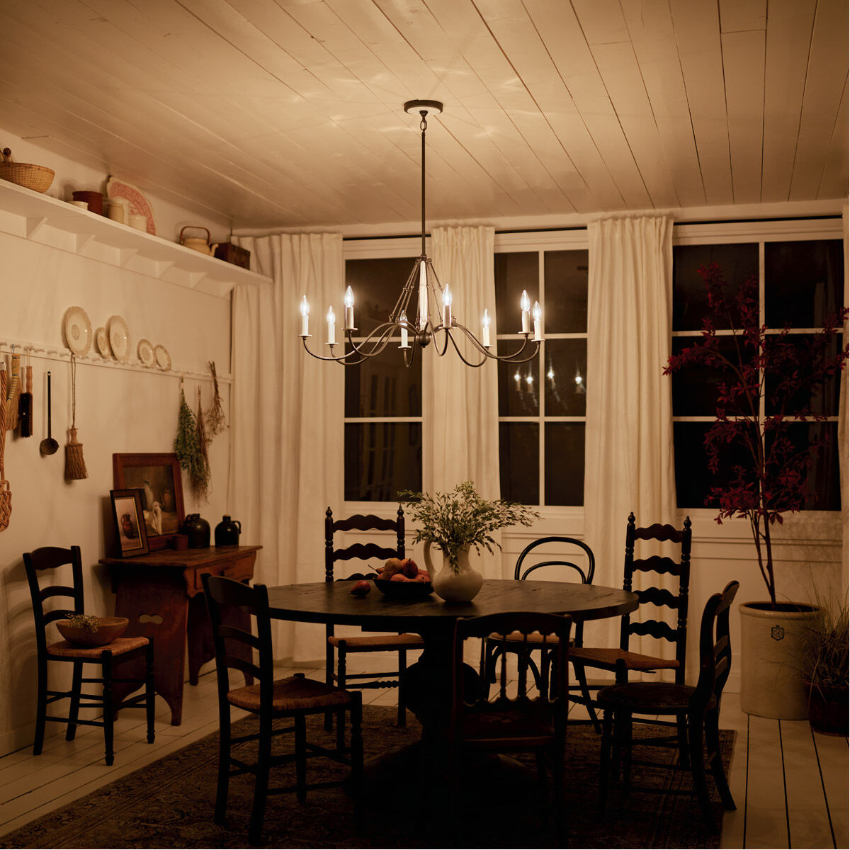 Homestead Freesia 8 Light 38 inch Anvil Iron Chandelier Ceiling Light, Freesia