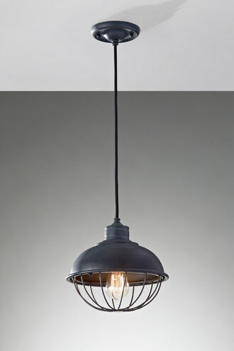 Burke 1 Light 10 inch Antique Forged Iron Pendant Ceiling Light