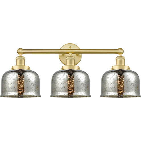 Bell 3 Light 24.5 inch Satin Gold Bath Vanity Light Wall Light in Silver Plated Mercury