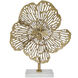 Flower Gold and White Statuary