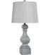 Old Gray 30.5 inch 150 watt Gray Distressed Table Lamp Portable Light