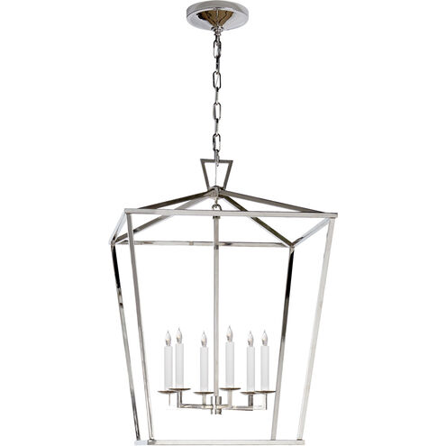 E. F. Chapman Darlana 6 Light 24 inch Polished Nickel Foyer Pendant Ceiling Light