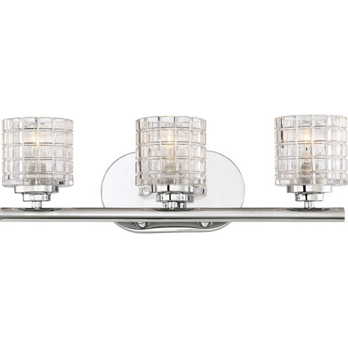 Votive 3 Light 17.88 inch Polished Nickel Vanity Light Wall Light